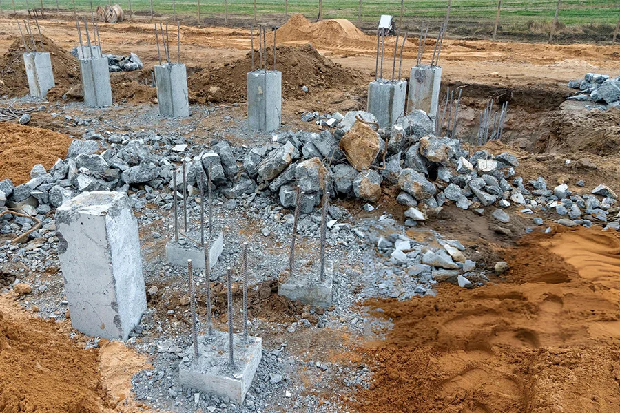 Pre-Construction Pier Installation in Crockett, TX